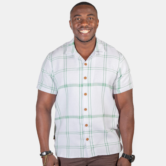 Wrangler Mens Short Sleeve Plaid Shirt