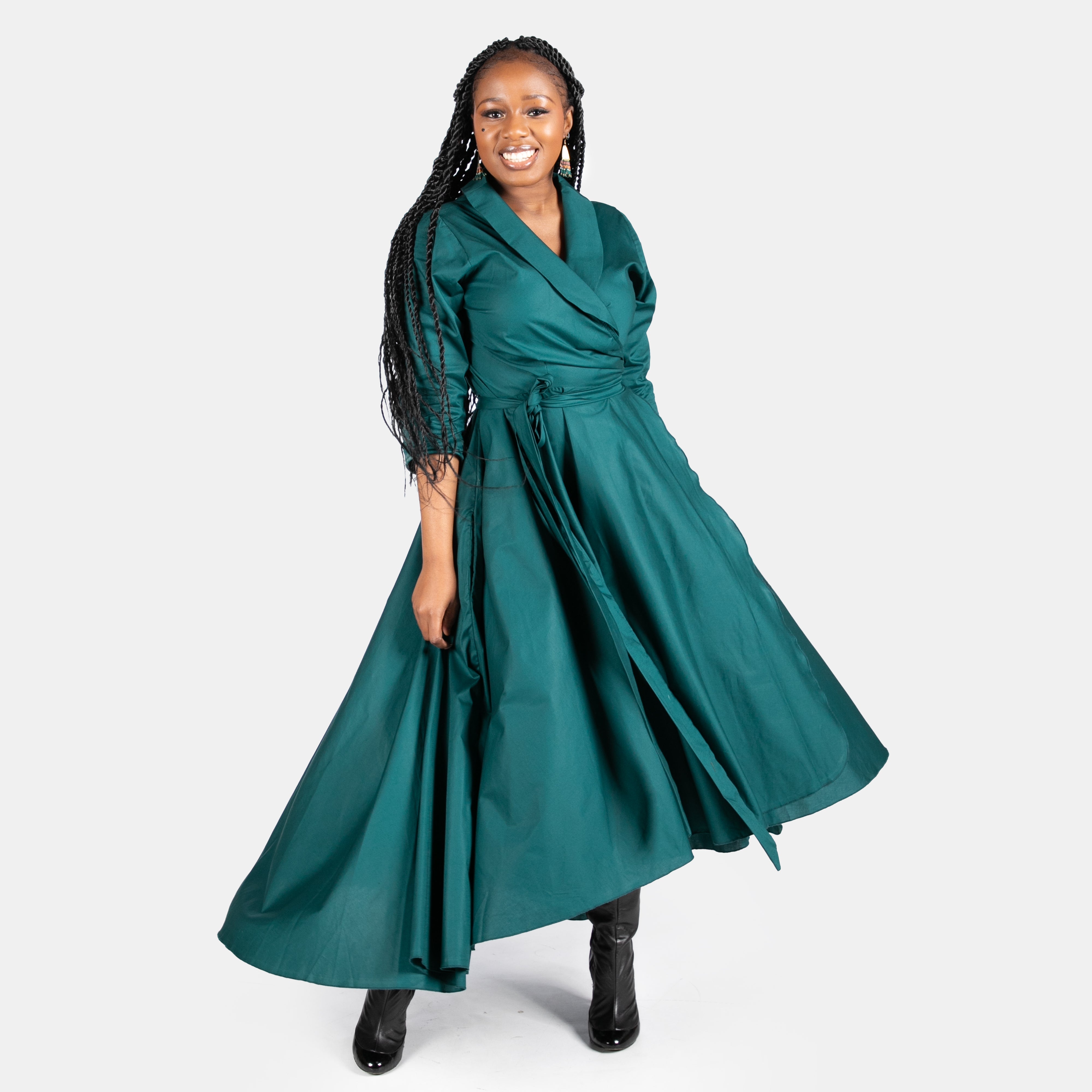 Ladies' Winter Monroe Dress - Teal Big Blue Ladies' Winter Monroe Dress - Teal Big Blue