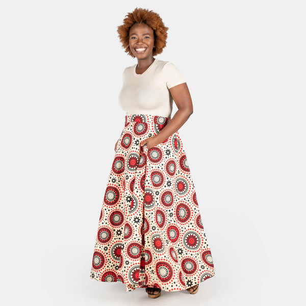 Ladies' Busi Wrap Cotton Skirt - Cream – Big Blue Ladies' Busi Wrap Cotton Skirt - Cream – Big Blue