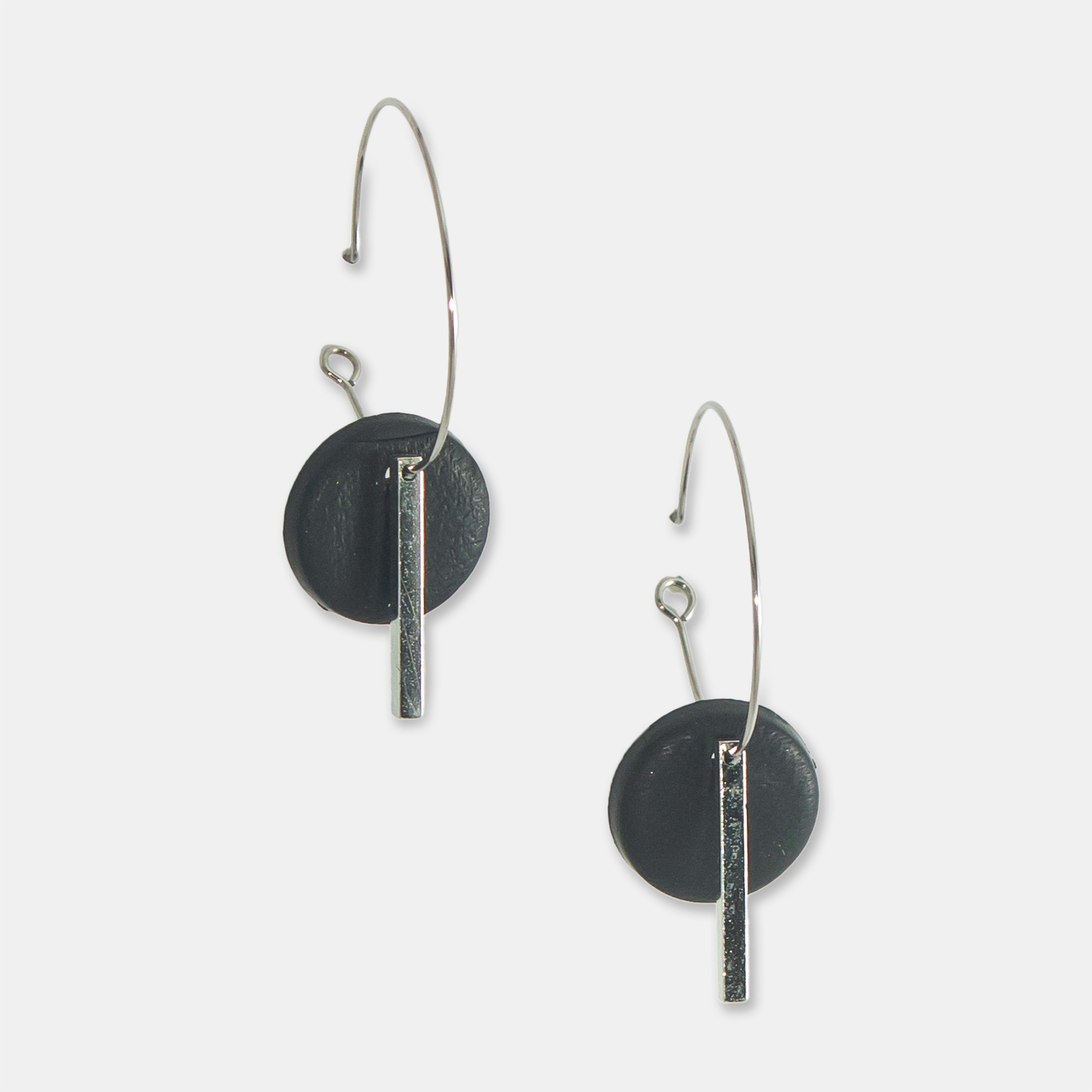 Ladies' Minimalist Earrings - Black – Big Blue