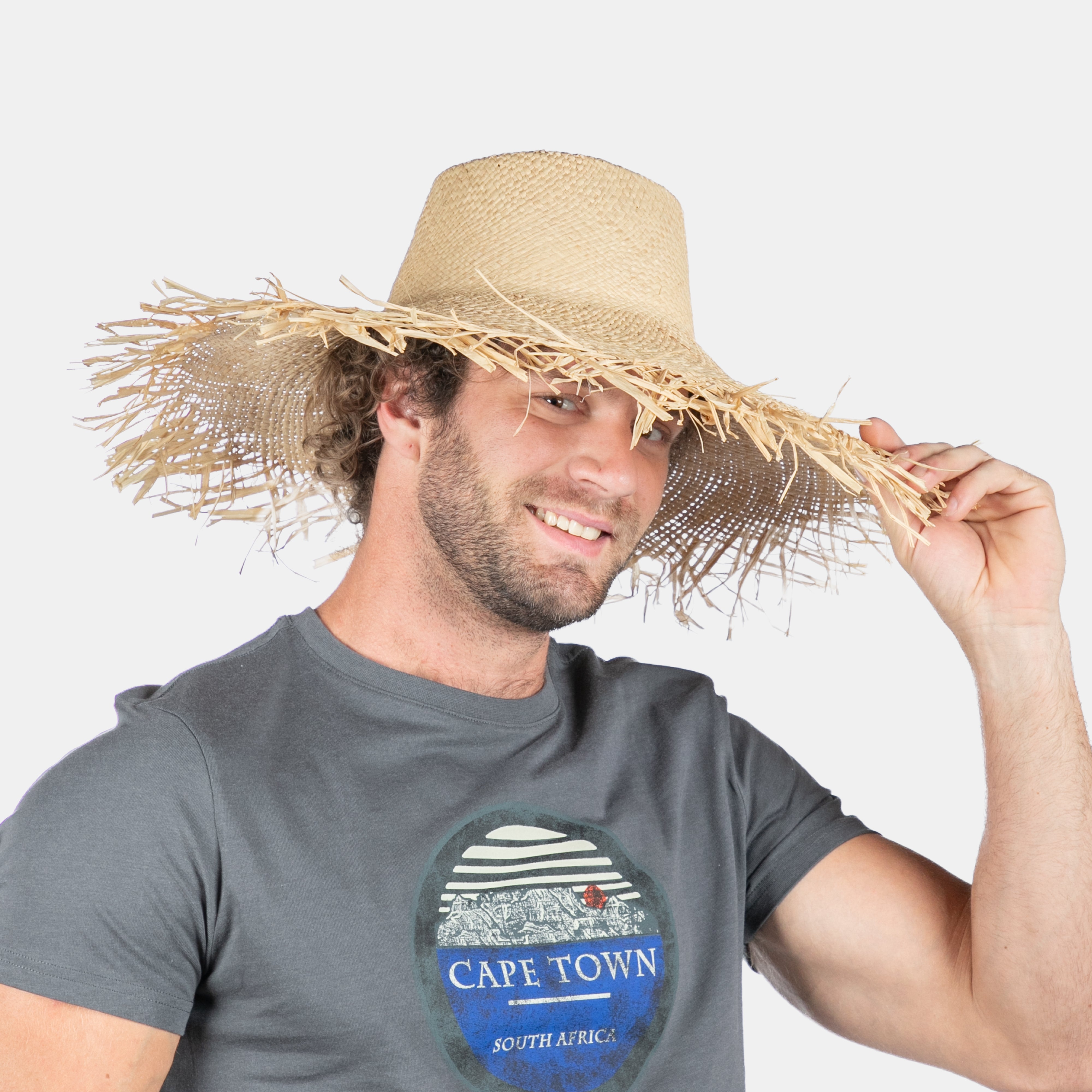 Men's big straw hats online