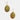 Ladies' Jewel Oval Earrings - Olive