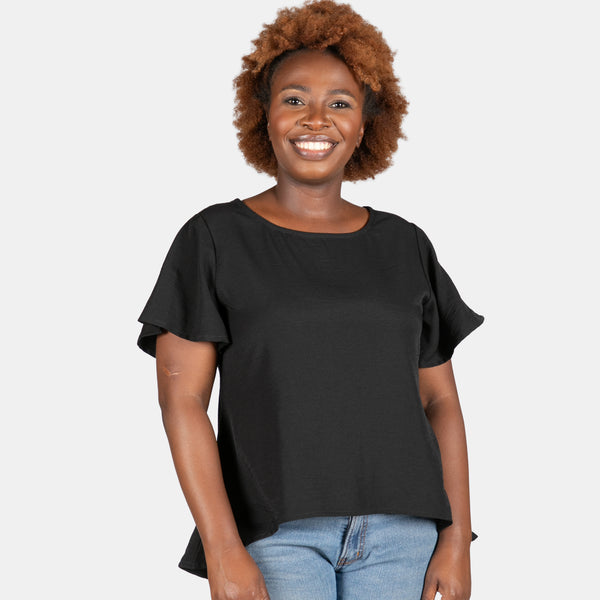 Ladies' Bellatrix Top - Black – Big Blue