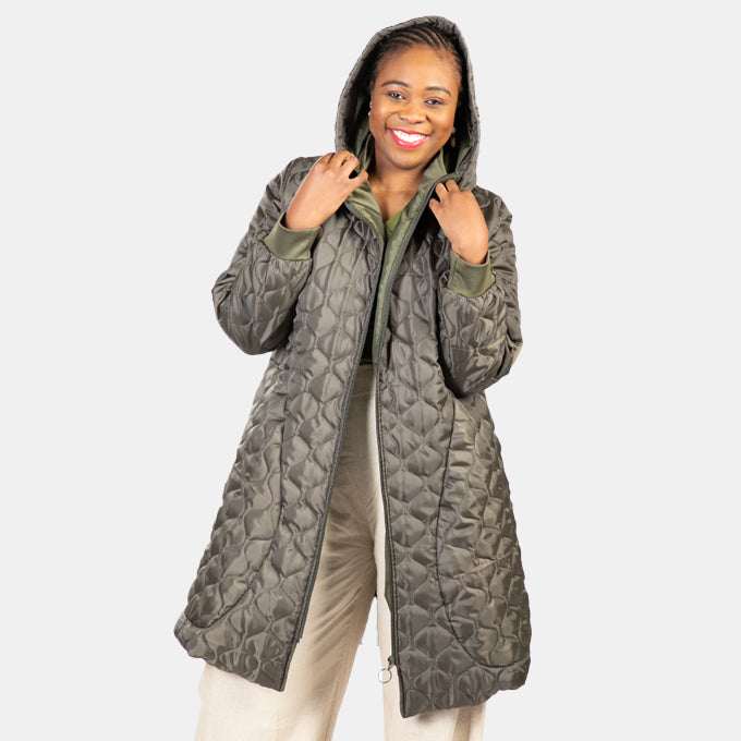 2x shop puffer coat