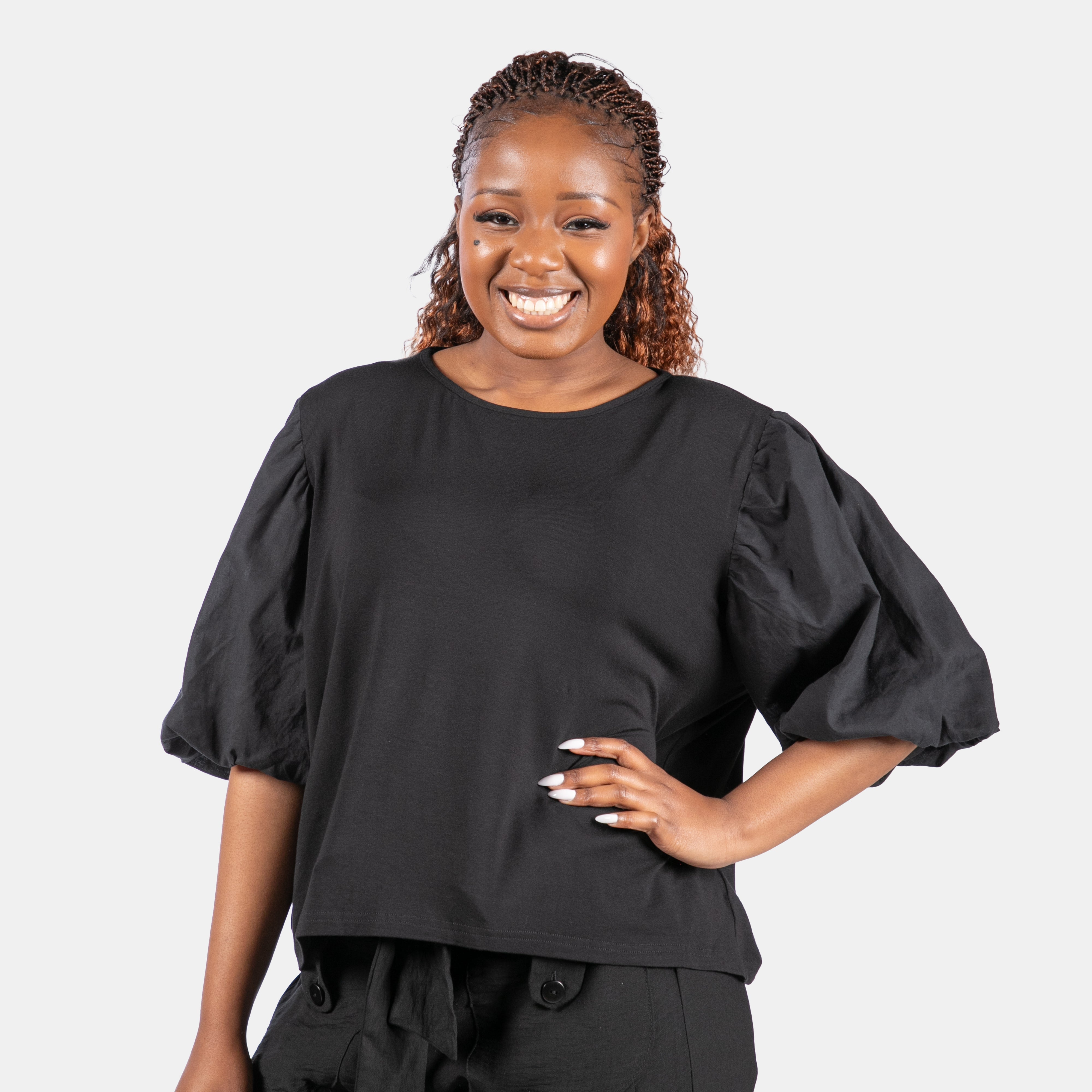 Ladies' Betsy Bubble Top – Big Blue