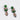 Ladies' Botanical Earrings - Green