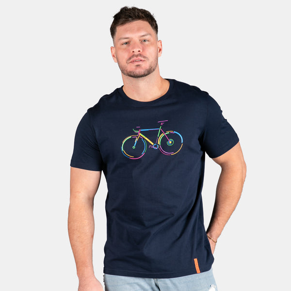 Men's Graphic Cycle T- Shirt - Navy – Big Blue