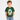 Kids Junior Tin Tin Green and Gold T-Shirt - Green